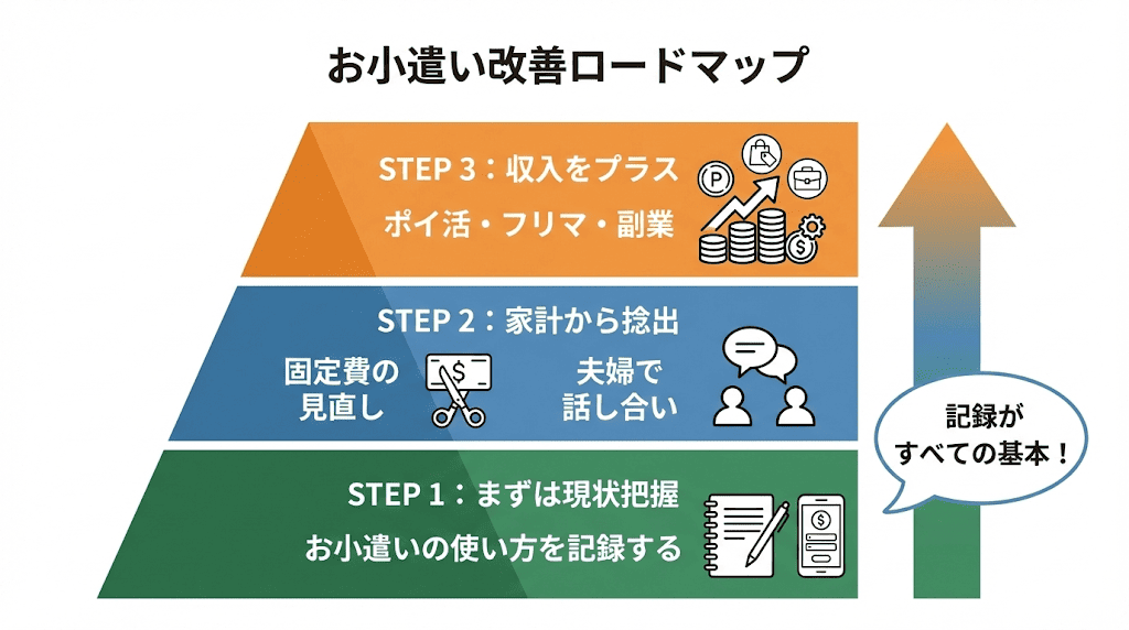 お小遣い改善ロードバップ
